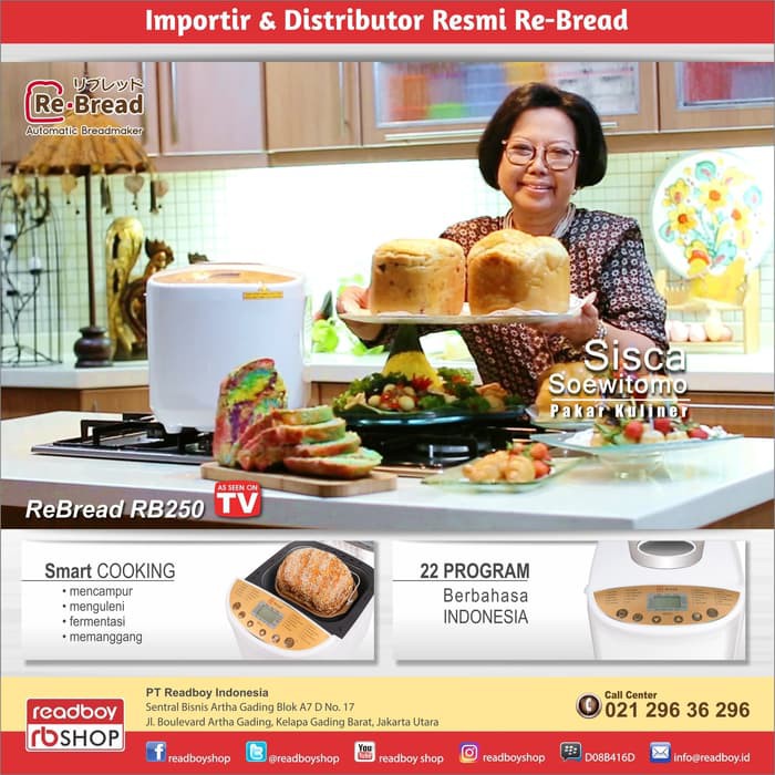 PROMO ReBread RB 250 Gold  Best Seller ReBread  ReBread Gold New PD1065