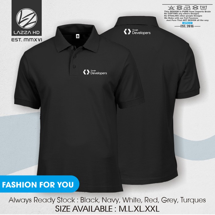 Poloshirt Polo Kaos Kerah Google Developers Terlaris