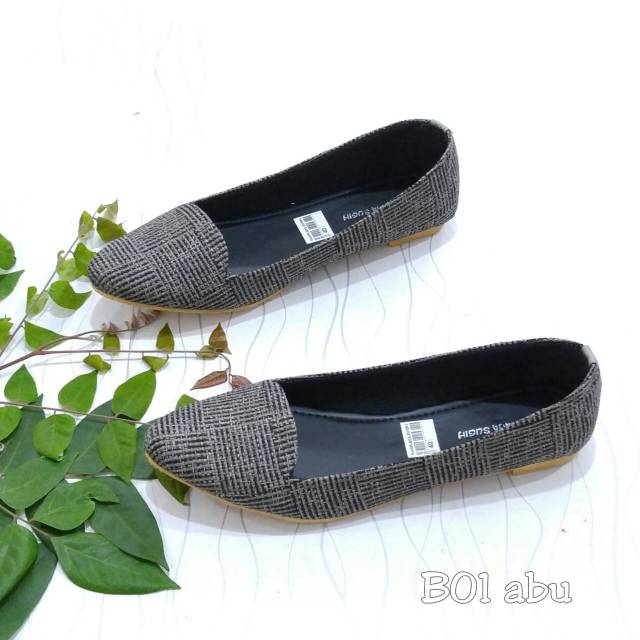 BORNEO BB01 SEPATU FLATSHOES BAHAN KANVAS