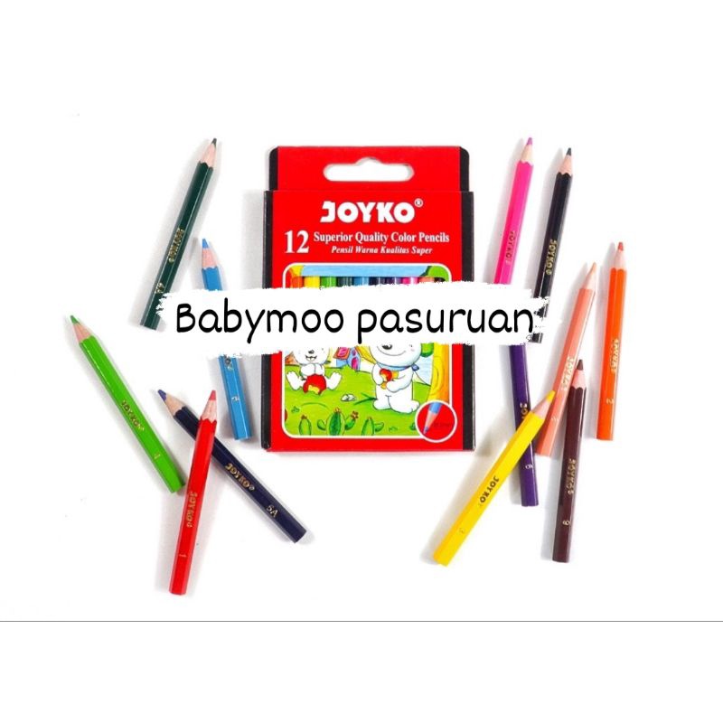 

Joyko Pensil Warna 12 warna Pendek