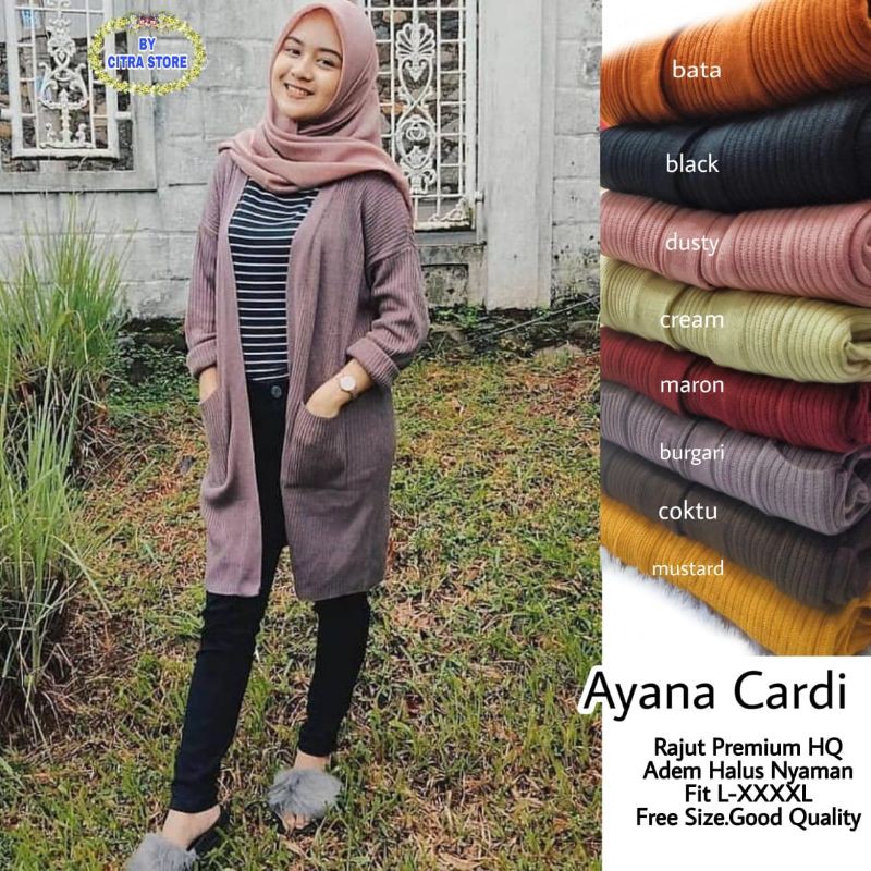 Ayana cardi rajut/cardi rajut