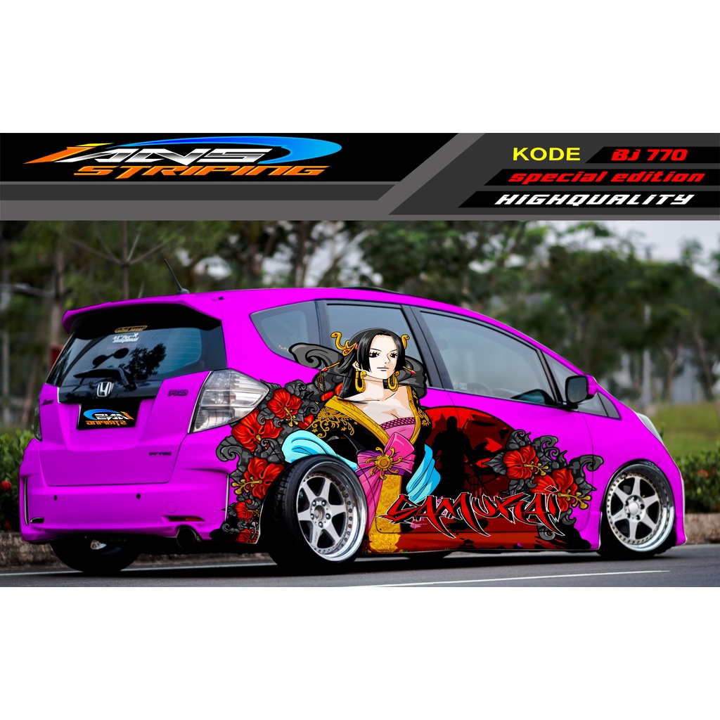 VARIASI STICKER MOBIL HONDA BRIO AGYA JAZZ AVANZA YARIS / DECAL STICKER MOBIL JAZZ / STIKER MOBIL