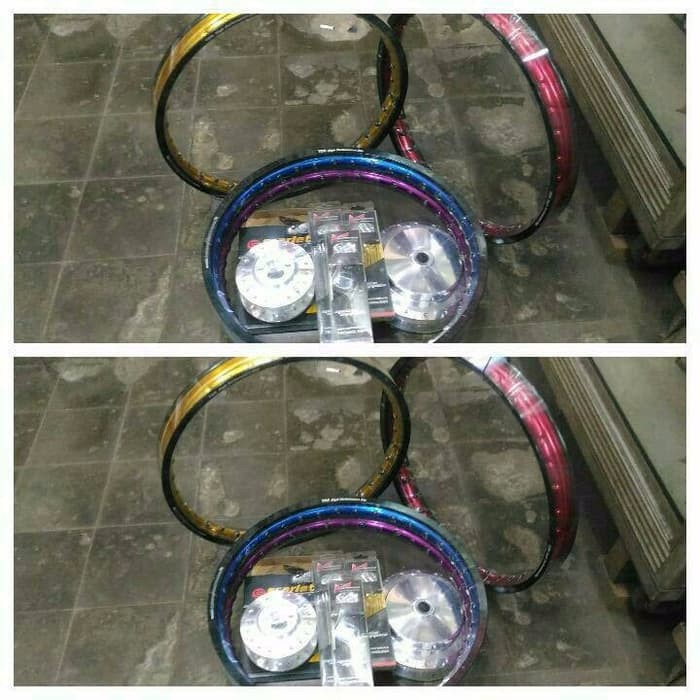 AKSESORIS MOTOR BARU velg tdr 2tone spin skywave skydrive velg tdr sp