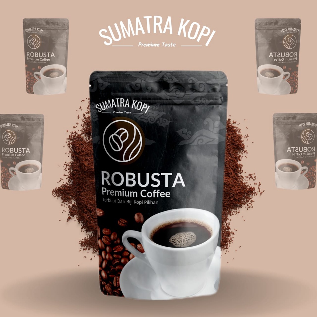 

Kopi Hitam Bubuk Robusta Premium