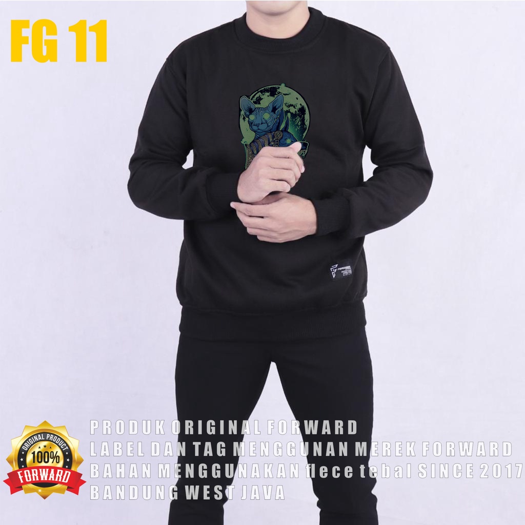 FORWARDSYSTEM Sweater Sweatshirt Crewneck Jumper Unisex Soft Fleece Size M L XL FG11