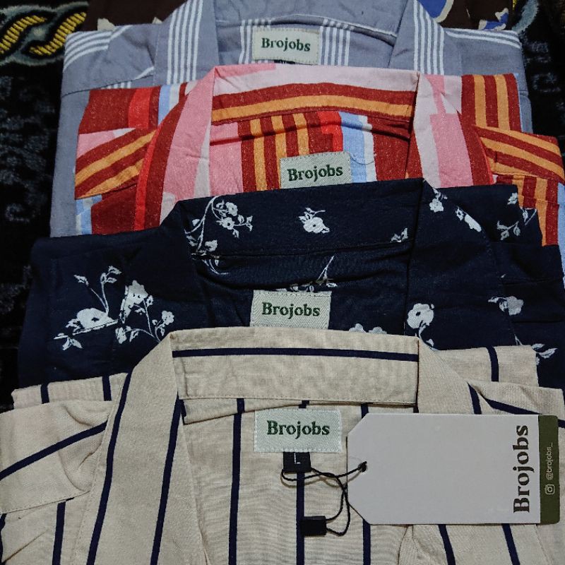 KEMEJA PENDEK PRIA STRIP SHIRT KUALITAS PREMIUM