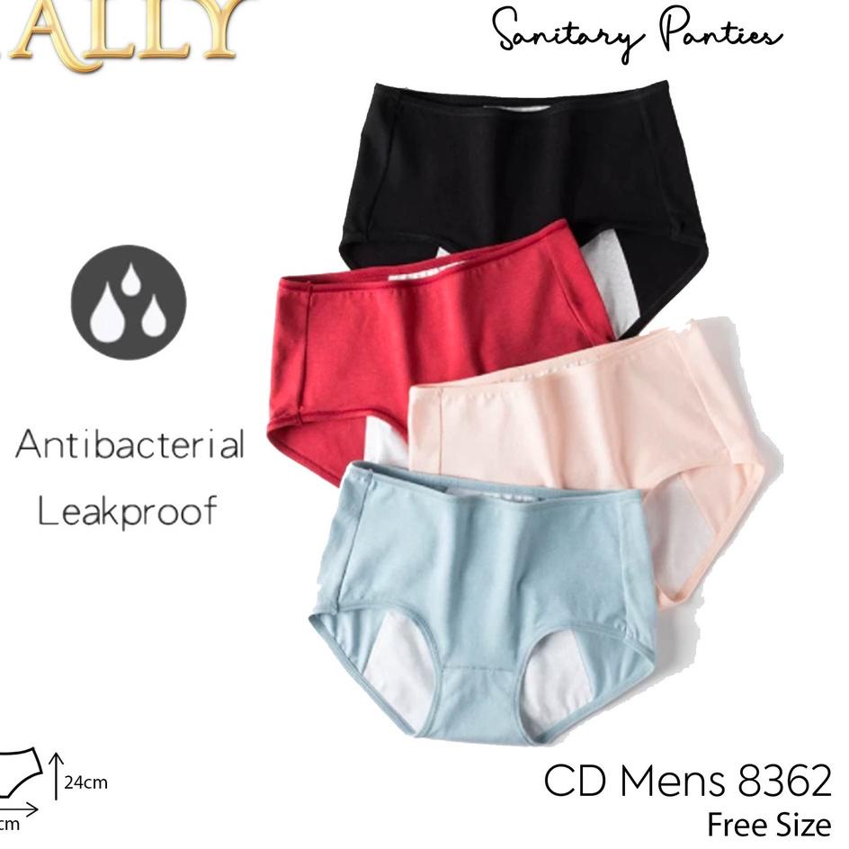 Special Price.. TALLY Celana Dalam Menstruasi Bahan Katun Fit to L - XL Anti Tembus CD 8362