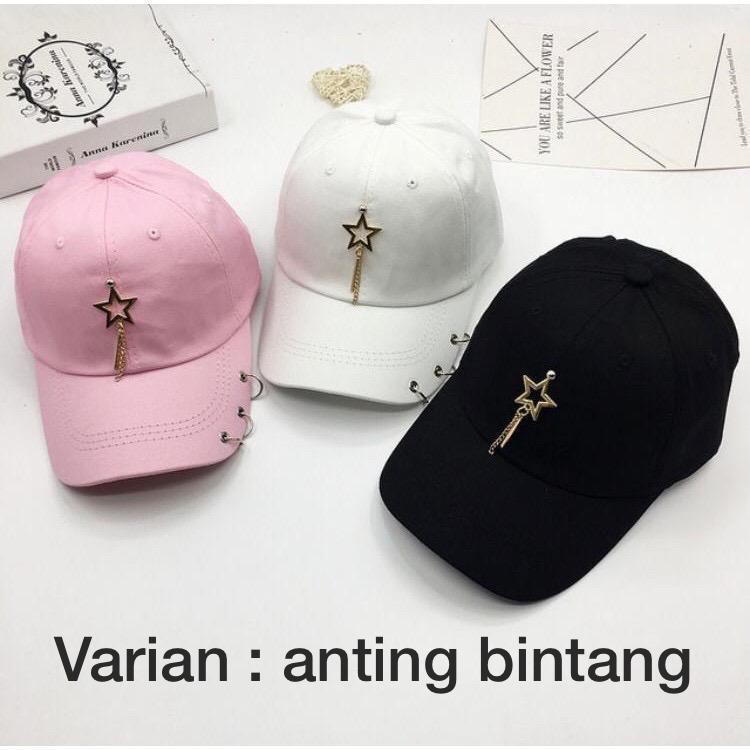 TERMURAH Topi baseball korea piercing ANTING anting KPOP