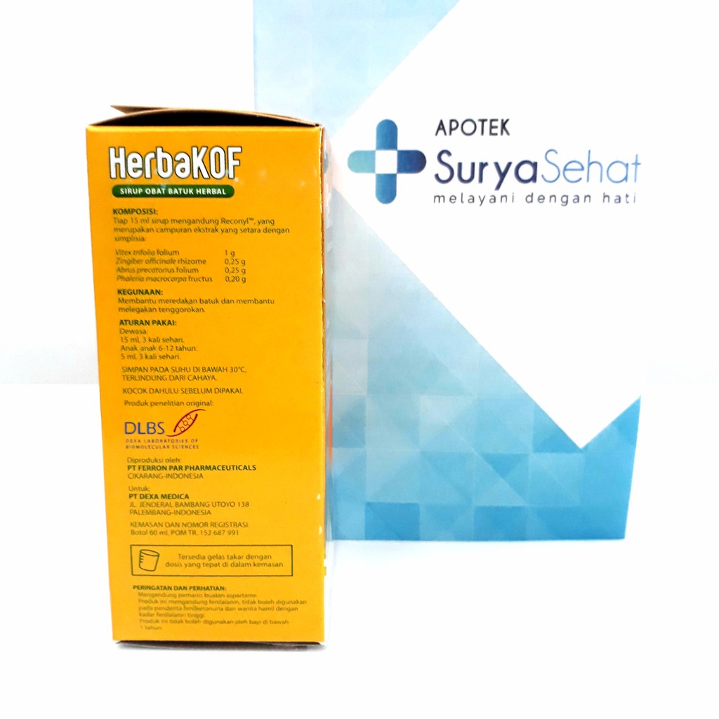 HERBAKOF Sirup 60 ml - Obat Batuk herbal - Dexa medica