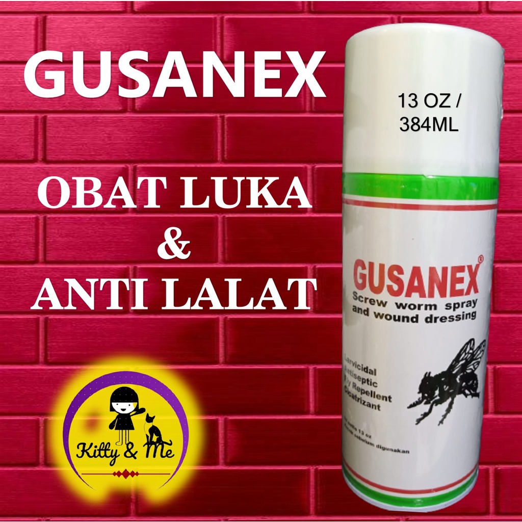 Jual GUSANEX Spray Obat Hewan Luka Terbuka Luar , Antiseptik dan Anti
