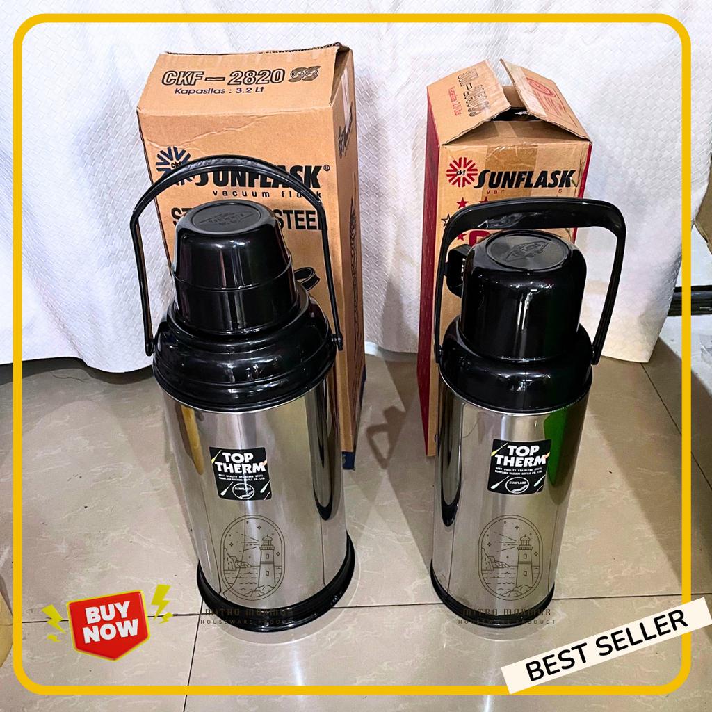 SALE!! THERMOS AIR PANAS STAINLESS 2 - 3,2 LITER SUNFLASK 2050-2820 TERMOS VACUM FLASK