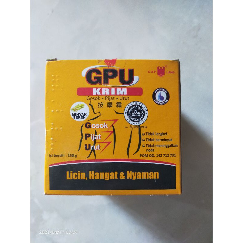 Gpu krim 150gr
