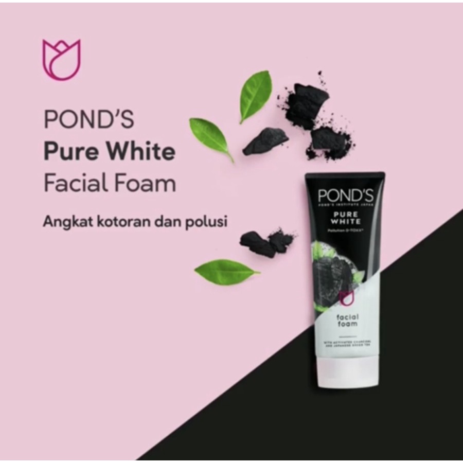 POND'S FACIAL FOAM PURE WHITE free pond's micellar water 15ml