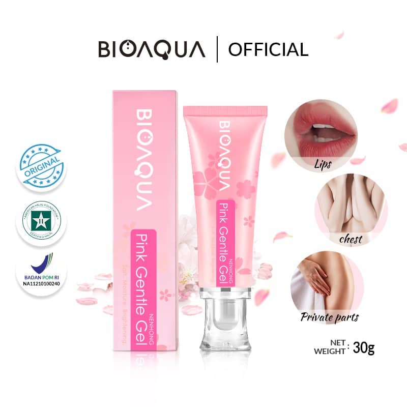 【BPOM】BIOAQUA Nenhong Cream 30g Warm Gentle Pink nenhong Lip serum pemerah bibir