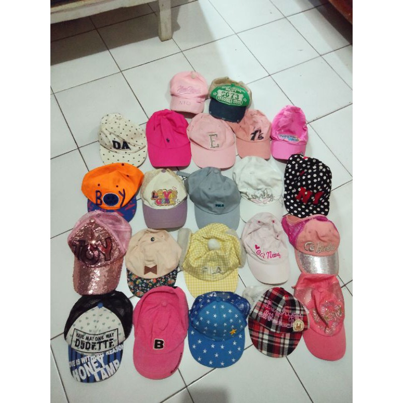 borongan topi second import anak 3th SMPe 8th