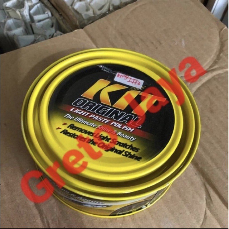 Kit Kaleng Kuning original Paste Wax Poles Kompon Compound Mobil Compon Waks Motor Mengkilap Kilap