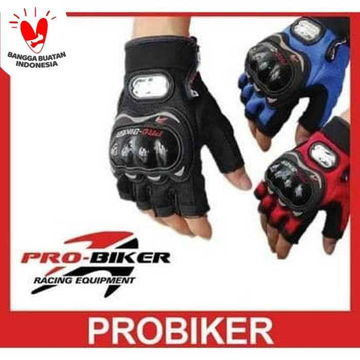 Sarung Tangan Gloves Probiker Half Finger Pro Biker