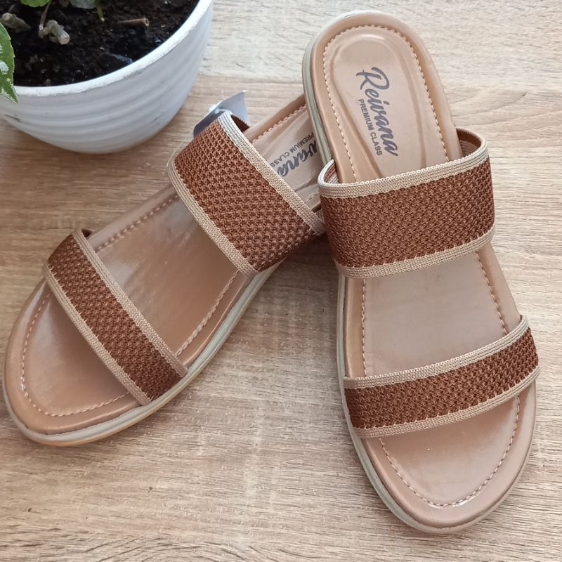 Sandal Slop Wanita Reivana Sandal Santai Nyaman