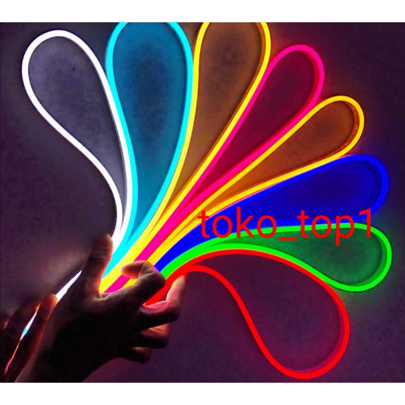 LAMPU STRIP NEON / NEON FLEXIBLE 12v/ NEON FLEXIBLE LAMPU LED SELANG PANJANG 5M KUALITAS SUPER 12V