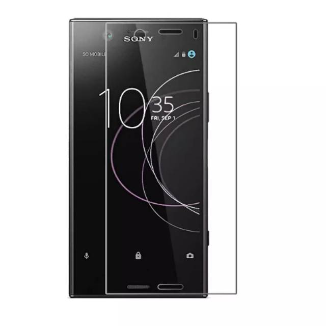 Tempered glass Sony Xperia XZ1 compact full lem docomo dan global anti gores kaca