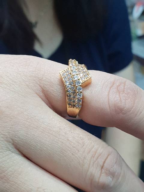 cincin pewanita permata cincin lapis emas cincin replika emas berlian cincin fullpermata