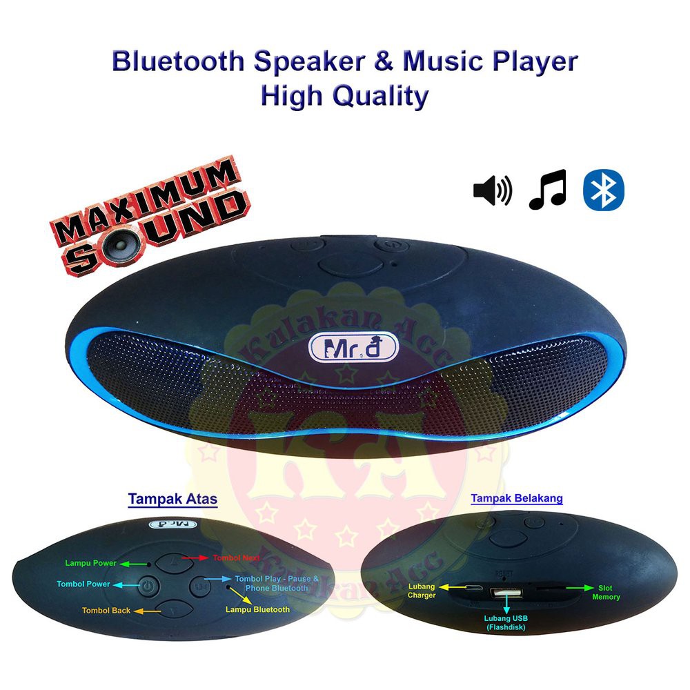 Speaker Bluetooth Asli - Speaker Music - Speaker Mini - Music Player - Speaker Box - Speaker Aktif