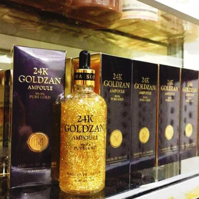 Serum Korea 24k Gold Goldzan Ampoule Original Emas Murah Asli Shopee Indonesia