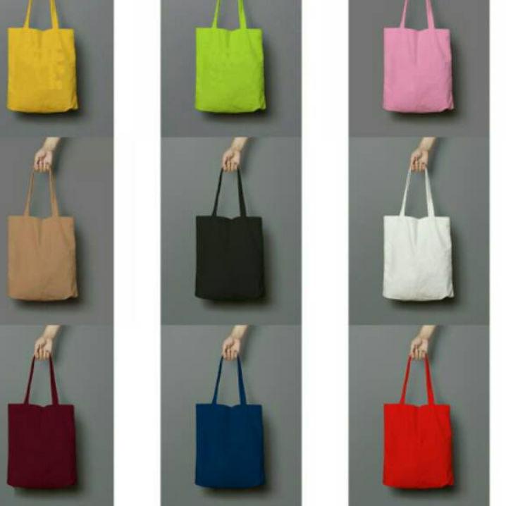 ⇢ TOTE BAG POLOS-TOTE BAG MURAH-TAS KANVAS フ