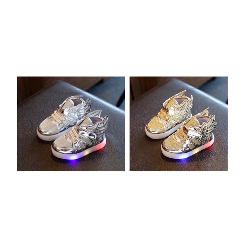 sepatu anak laki laki led angelwing import