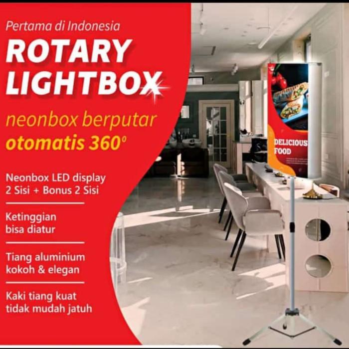 Rotary Light Box Banner Stand / Tripod Rotary Light Box Banner