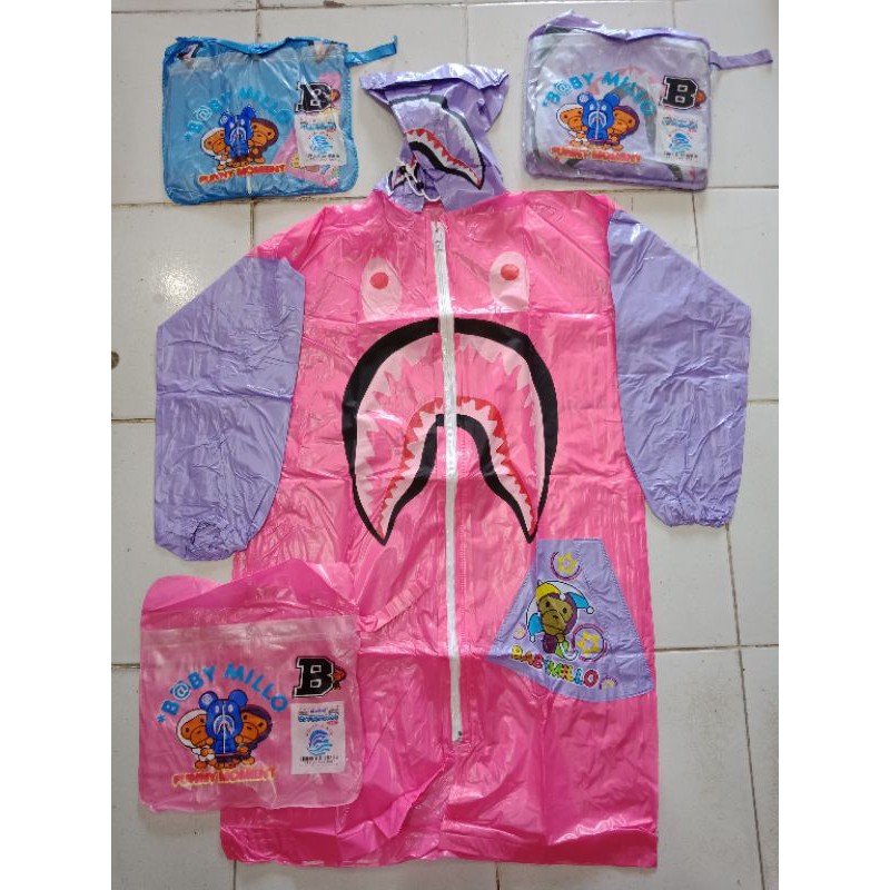 Jas Hujan Anak Raincoat Kiddy Retsleting Dolphin 383 / Terusan Anak Remaja Murah Laris Terlaris Laku