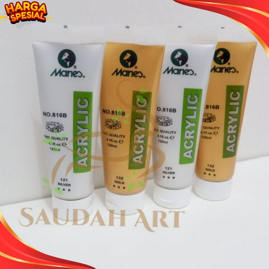 

SPONTAN Cat Acrylic Akrilik Maries 12ml GoldSilver