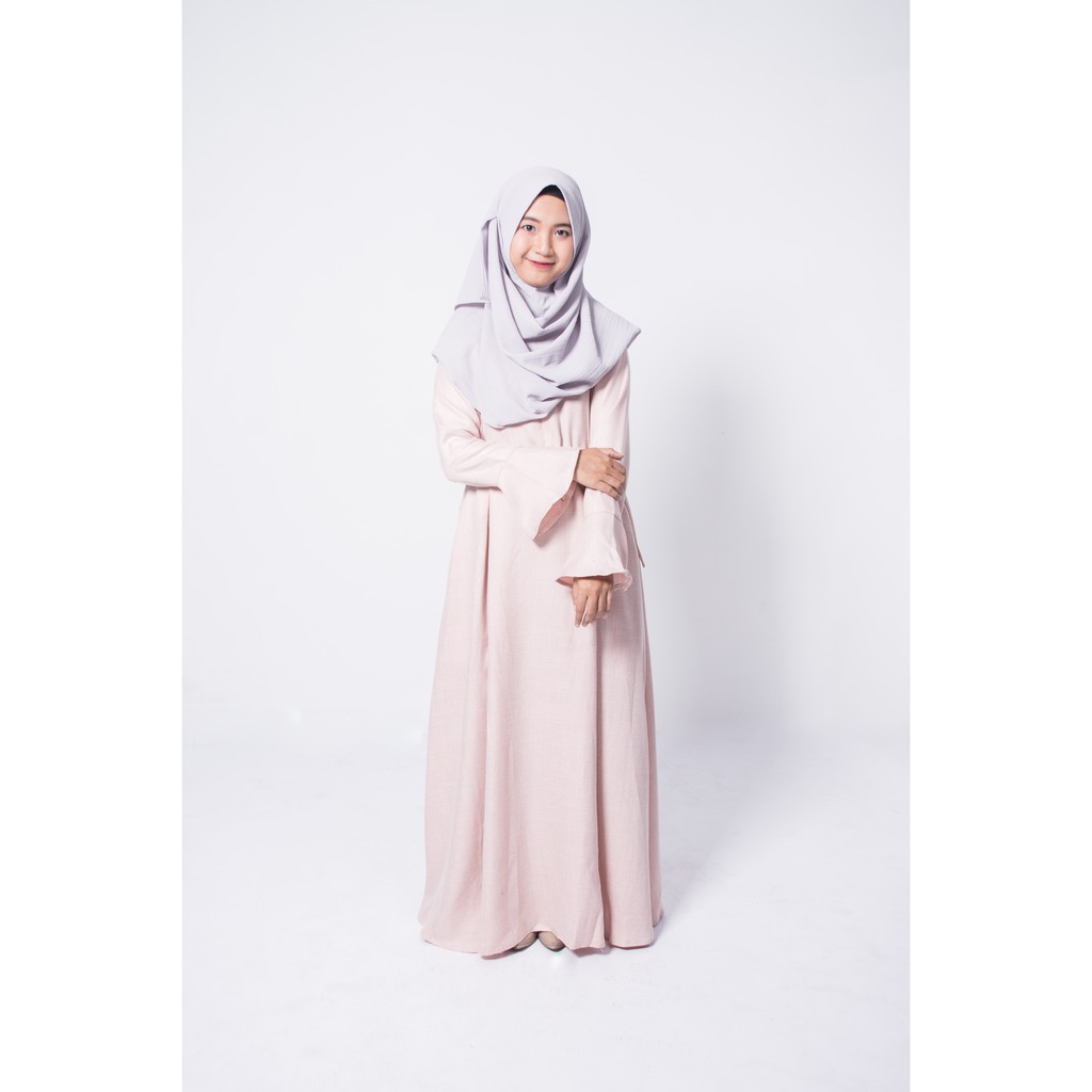 Yumna Dress Gamis Pastel Linen