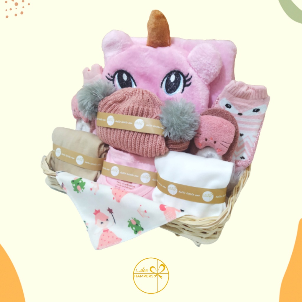 Baby Hampers / Kado Kelahiran Bayi / Baby Gift / Parcel Bayi Perempuan Laki-Laki / Premium 1 Keranja