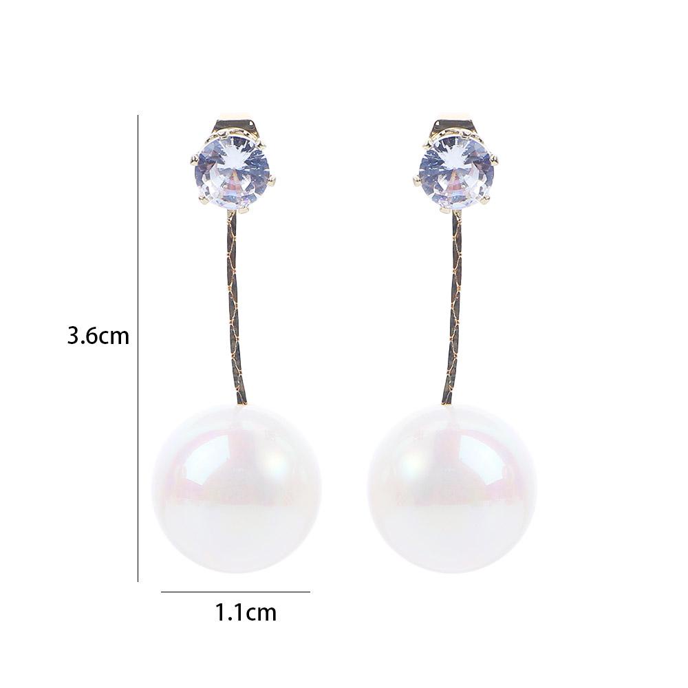 Mxbeauty Anting Wanita Elegan Manis Mewah Rumbai Gantung Belakang Fashion Perhiasan Gaya Korea Earrings