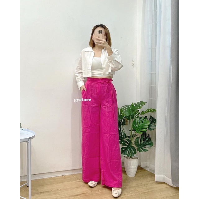 Jilly Pants | Celana Kulot Tali Highwaist