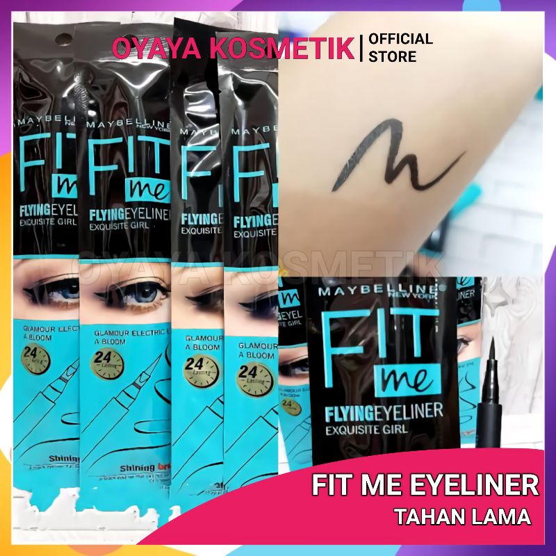 Fit Me Eyeliner / Eyeliner Fitme Spidol Fitme Eye liner Tahan Lama Flying eyeliner Exquisite Girl Glamour eye A blom SPido 701 BERKUALITAS OYAYA KOSMETIK PEKANBARU RIAU