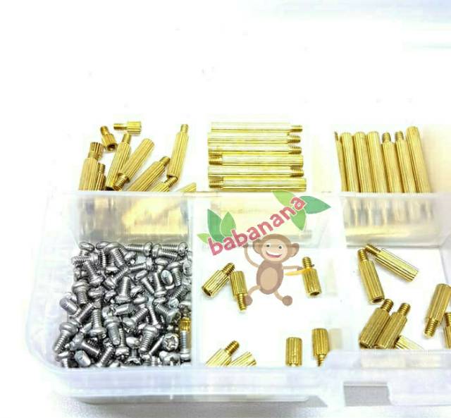 270pcs M2 Brass Standoff Spacer Nut Screw