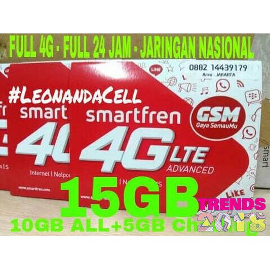 PROMO HARGA TERMURAH Kartu Perdana Kuota Smartfren 15GB(24JAM). Bisa dipakai untuk modem