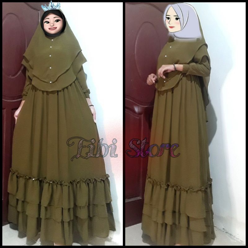 Gamis Syari Mariani Set
