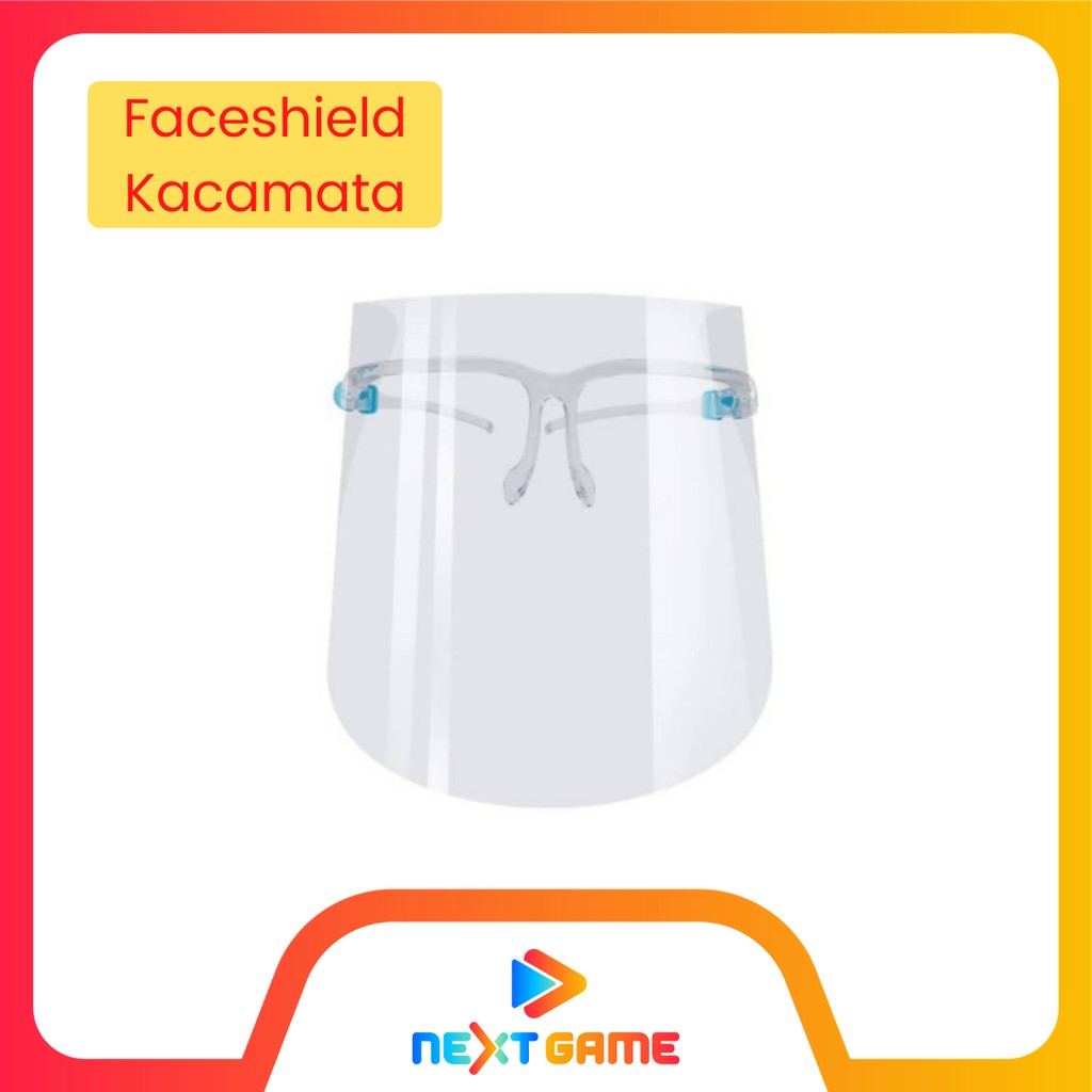 APD Face Shield Kacamata Bening Premium