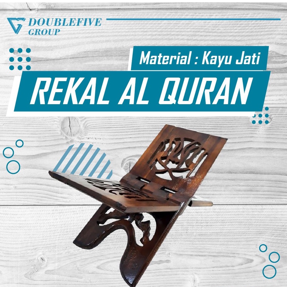 Rekal Al Quran Lipat Murah Jati Ukir