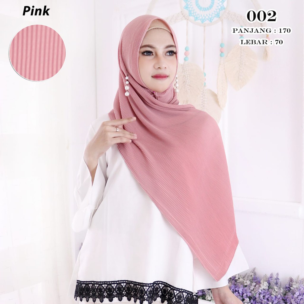 Pashmina Plisket Ceruty Babydoll 002 Hijab Plisket Ceruti Permium uk.170x70 Pleated Shawl