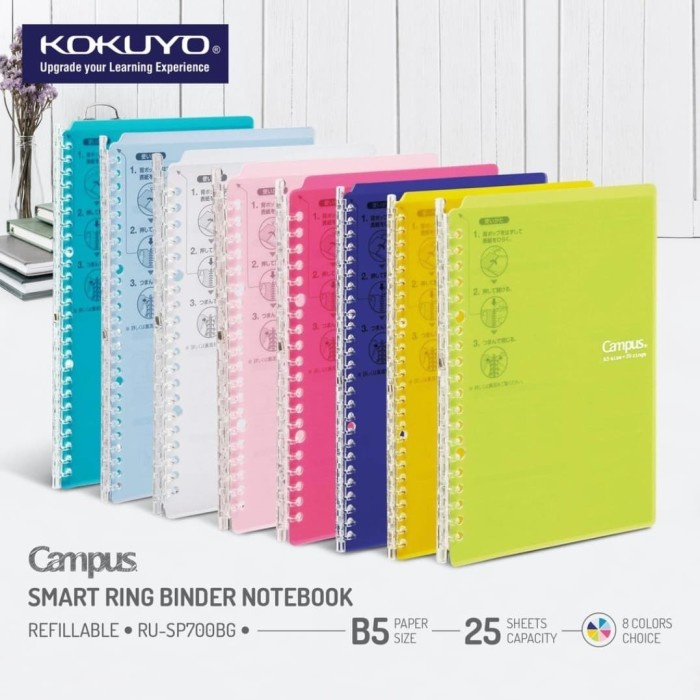 

READY NEW COLOR!! SMART RING BINDER B5 L-SP700 - Fuchsia DISKON