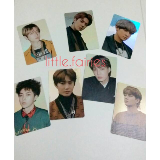 EXO HOLOGRAM PHOTOCARD PC OFFICIAL SM SUM (CHANYEOL BAEKHYUN SEHUN XIUMIN SUHO KAI CHEN)
