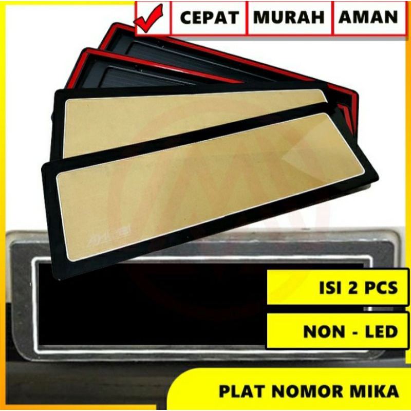 COVER PLAT NOMOR MIKA PLAT NOMOR AKLIRIK ACRYLIC NON LED PLAT NOMER