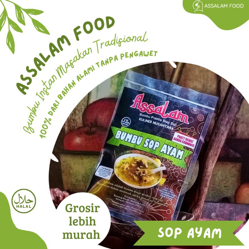 

ASSALAM Bumbu Instan Masakan Tradisional "Sop Ayam