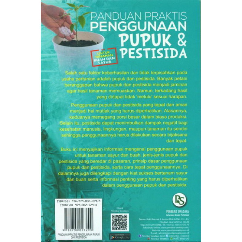 BUKU AGRIBISNIS pertanian Panduan Praktis Penggunaan Pupuk dan Pestisida