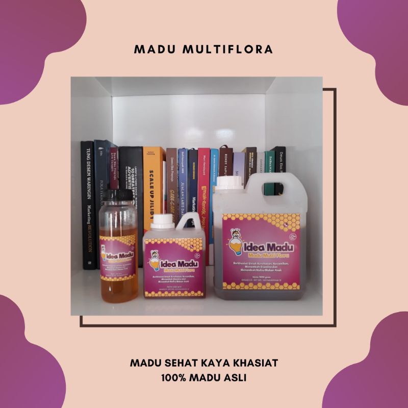 

250gr Madu Asli Multi Flora by Idea Madu 100 % Madu Murni