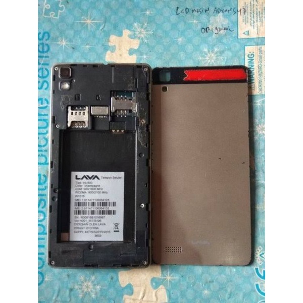 mesin hp lava iris 600 jaminan normal udh tested